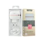 Kućni punjač KONFULON C23+S31A 2xUSB 5V 2.4A sa micro USB kablom beli