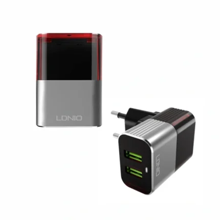 Kucni punjac LDNIO A2206 2xUSB 5V 2.4A sa micro USB kablom crno-sivi