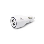 Auto punjac Teracell Ultra DC02 QC 2.4A sa type C kablom beli