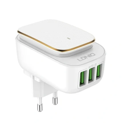 Kucni punjac LDNIO A3305 3xUSB 5V 3.4A sa type C kablom beli