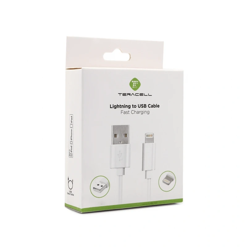 Data kabl Teracell Plus za iPhone lightning beli 2m Data kabl Teracell Plus za iPhone lightning beli 2m