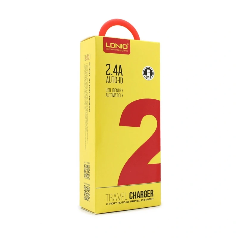 Kucni punjac LDNIO A2203 2xUSB 5V 2.4A sa type C kablom beli Kucni punjac LDNIO A2203 2xUSB 5V 2.4A sa type C kablom beli