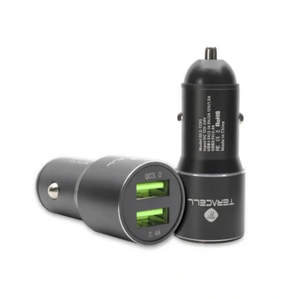 Auto punjac Teracell Evolution TC-05 2xUSB QC3.0 2.4A crni