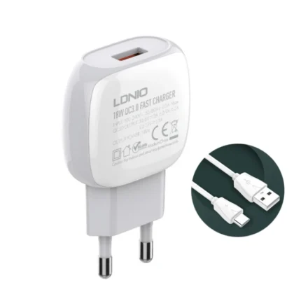 Kucni punjac LDNIO A1306Q QC3.0 sa Type C kablom
