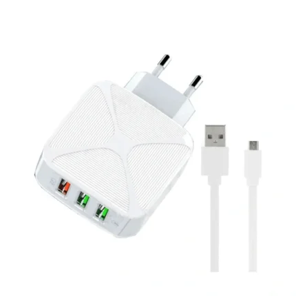 Kucni punjac LDNIO A3310Q 3xUSB + QC3.0 sa micro USB kablom
