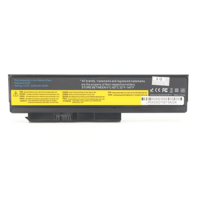 Baterija za laptop Lenovo X220 X230 10.8V 5200mAh 56Wh HQ2200 Baterija za laptop Lenovo X220 X230 10.8V 5200mAh 56Wh HQ2200