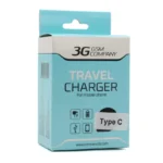 Kucni punjač Fast Charger 2A sa Type C kablom crni