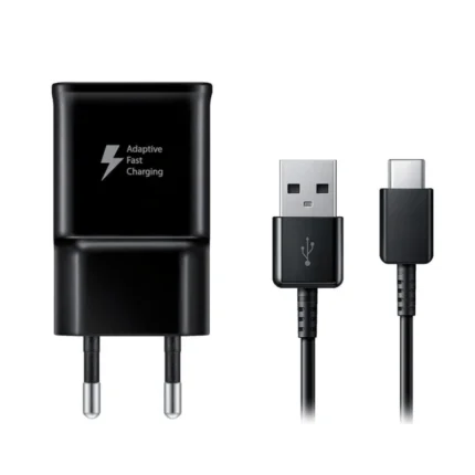 Kucni punjač Fast Charger 2A sa Type C kablom crni