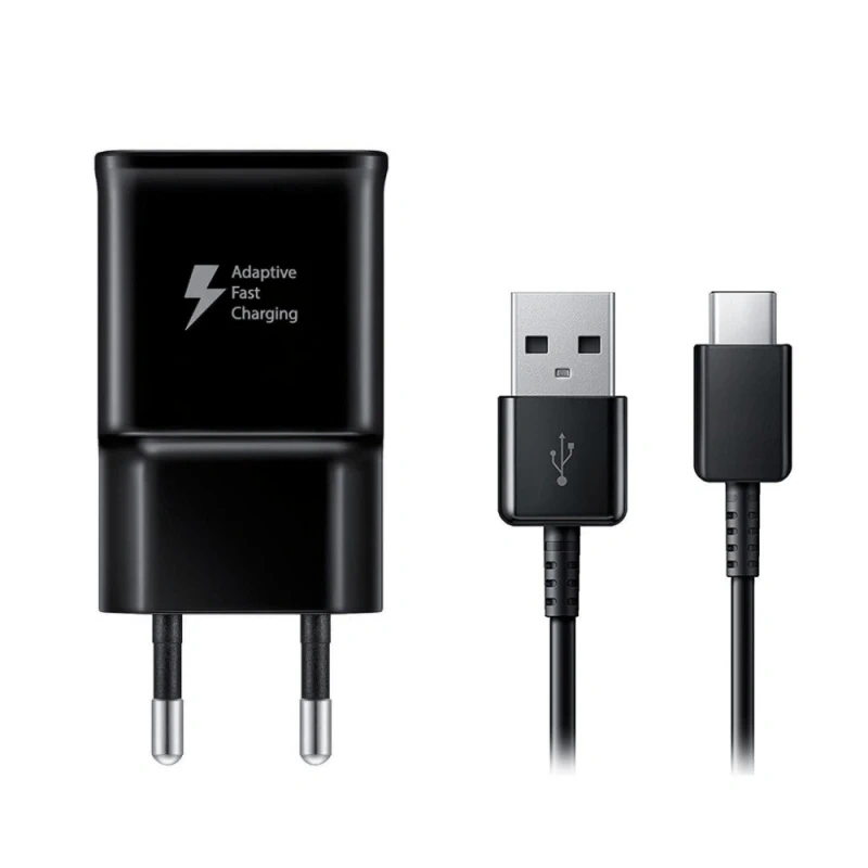 Kucni punjač Fast Charger 2A sa Type C kablom crni Kucni punjač Fast Charger 2A sa Type C kablom crni