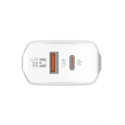 Kucni punjac LDNIO A2421C 22.5W PD + Fast Charger sa Type C kablom beli