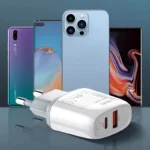 Kucni punjac LDNIO A2424C PD20W QC3.0 sa IPhone lightning kablom beli