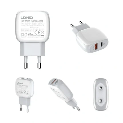 Kucni punjac LDNIO A2313Q PD + QC3.0 sa Type C kablom