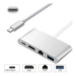 Adapter Type C na RJ45 (LAN) HDMI USB 3.0 4u1 JWD-TC08