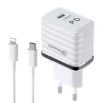Kucni punjac KONFULON C32D+DC13 PD 20W sa iPhone lightning kablom