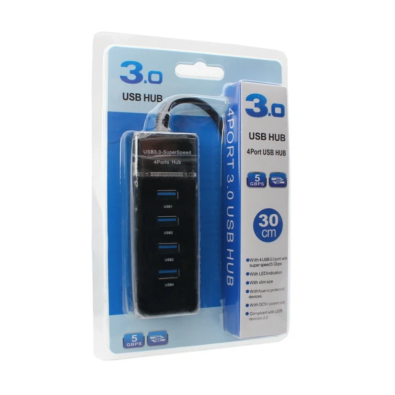 USB 3.0 HUB 4 porta JWD-U36 crni USB 3.0 HUB 4 porta JWD-U36 crni