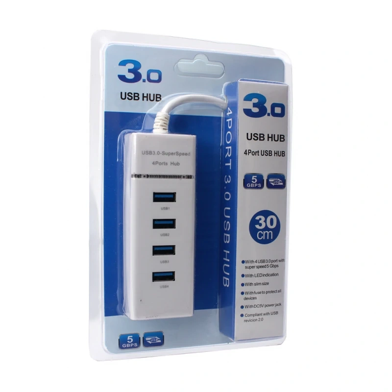 USB 3.0 HUB 4 porta JWD-U36 beli USB 3.0 HUB 4 porta JWD-U36 beli