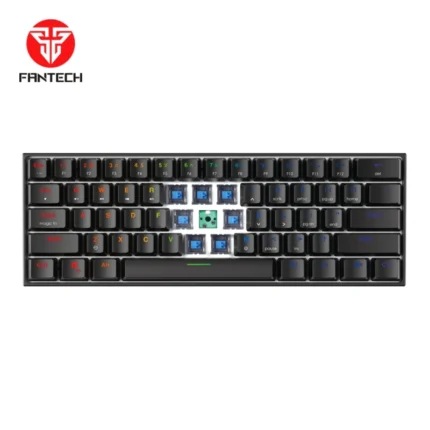 Tastatura Mehanicka Gaming Fantech MK857 RGB Maxfit61 crna (Blue switch)