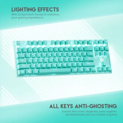 Tastatura Mehanicka Gaming Fantech MK856 RGB Maxfit 87 (Red switch) Mint Edition